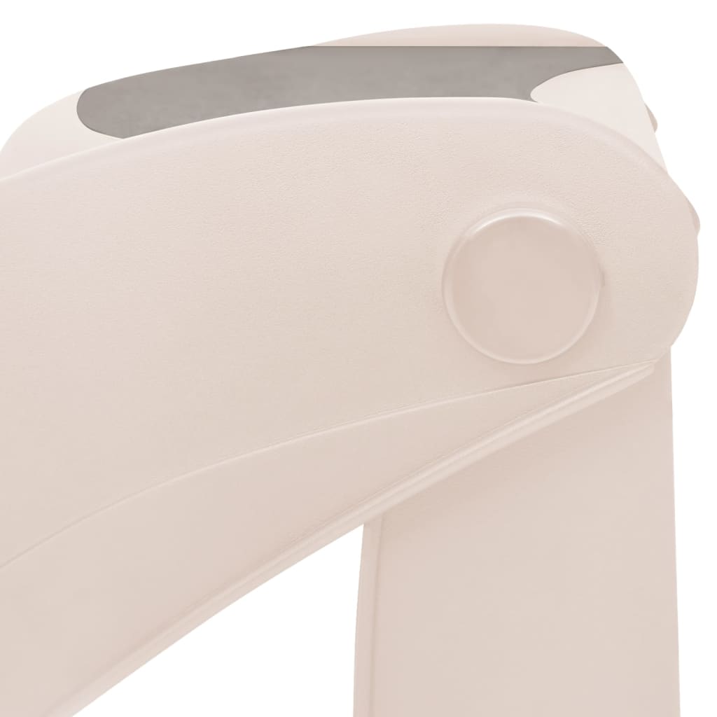 Folding stairs for dogs in 3 steps cream 50x38x38cm plastic