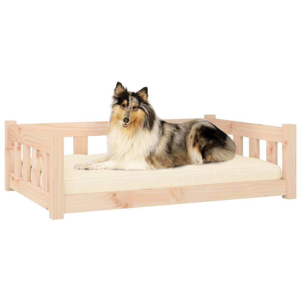 Dog bed, 95.5x65.5x28 cm, solid pine wood