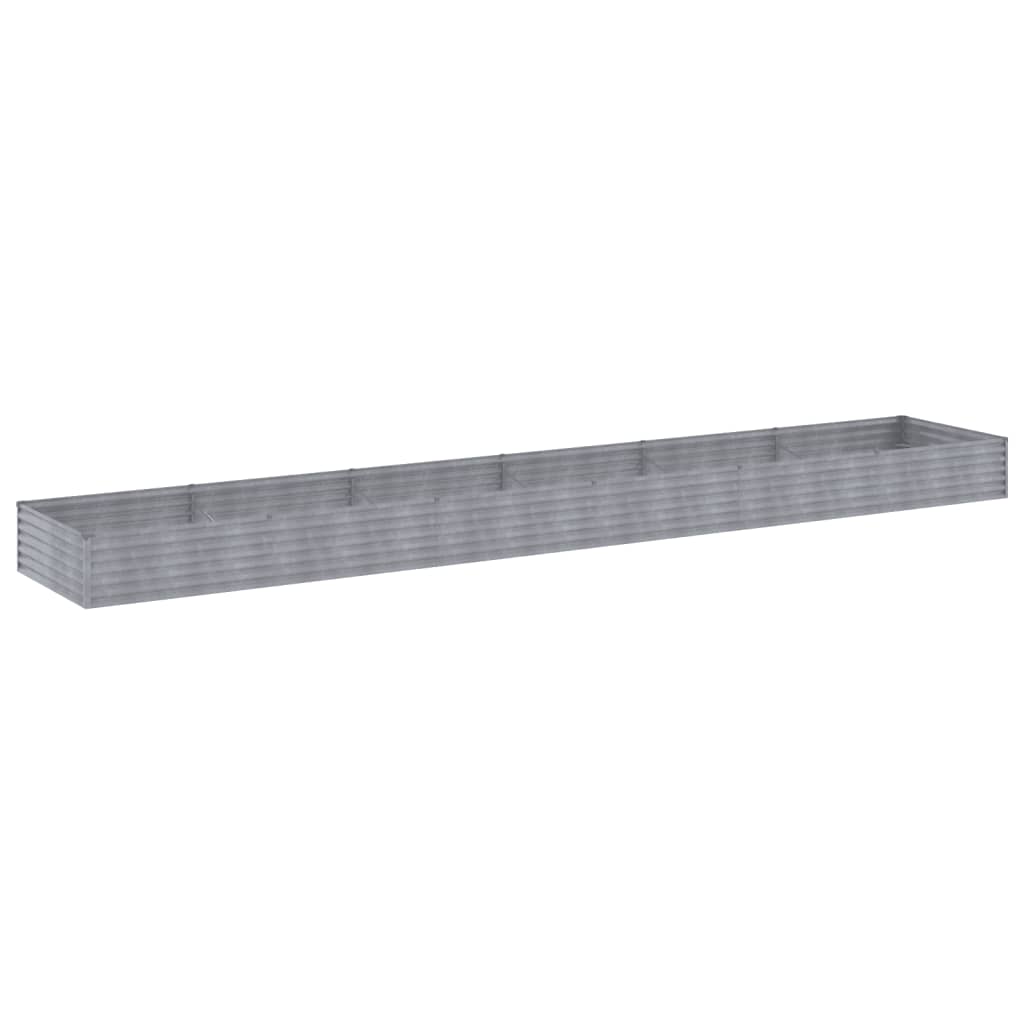Strat înălțat de grădină, 579x100x36 cm, oțel corten