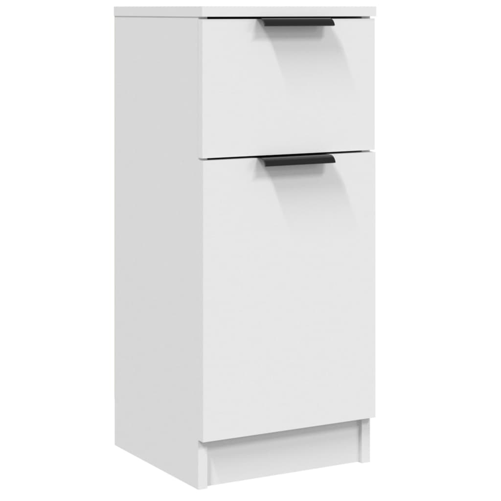 Sideboard, white, 30x30x70 cm, composite wood