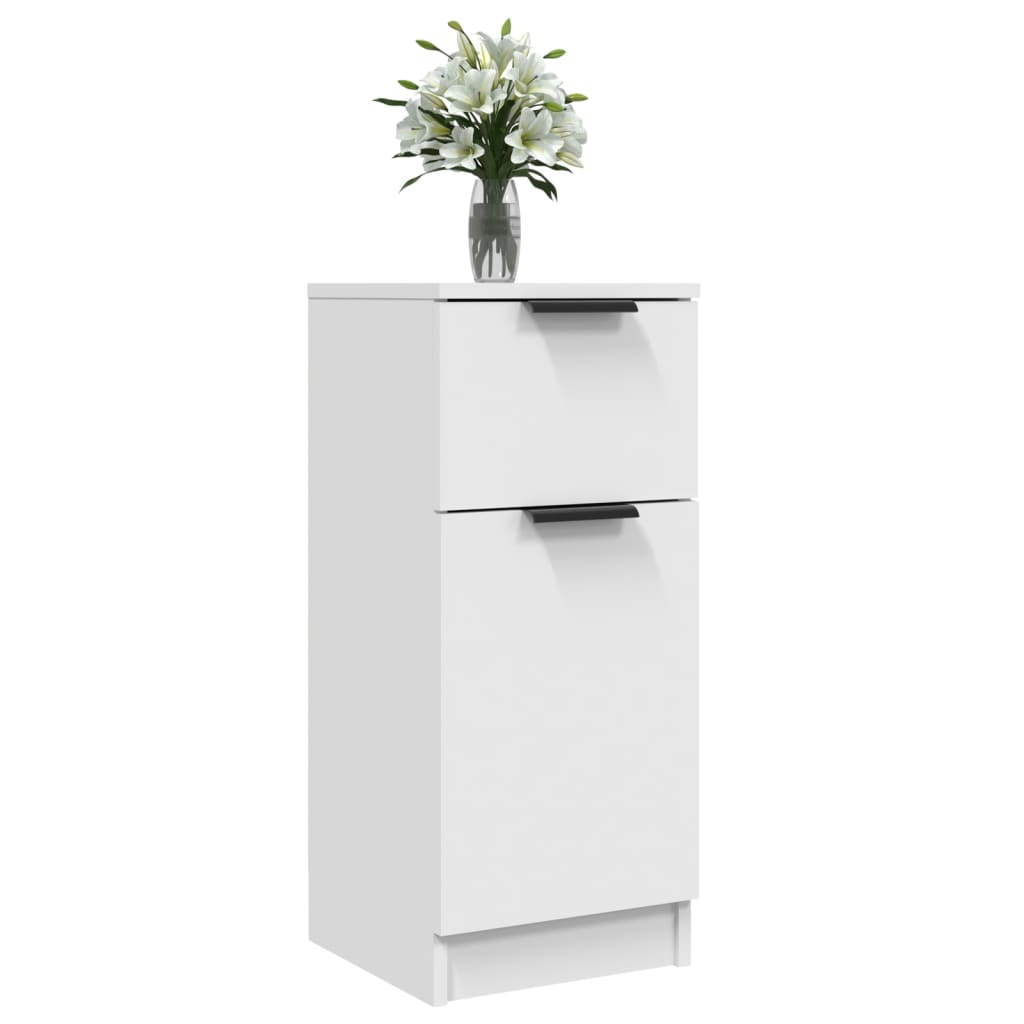 Sideboard, white, 30x30x70 cm, composite wood