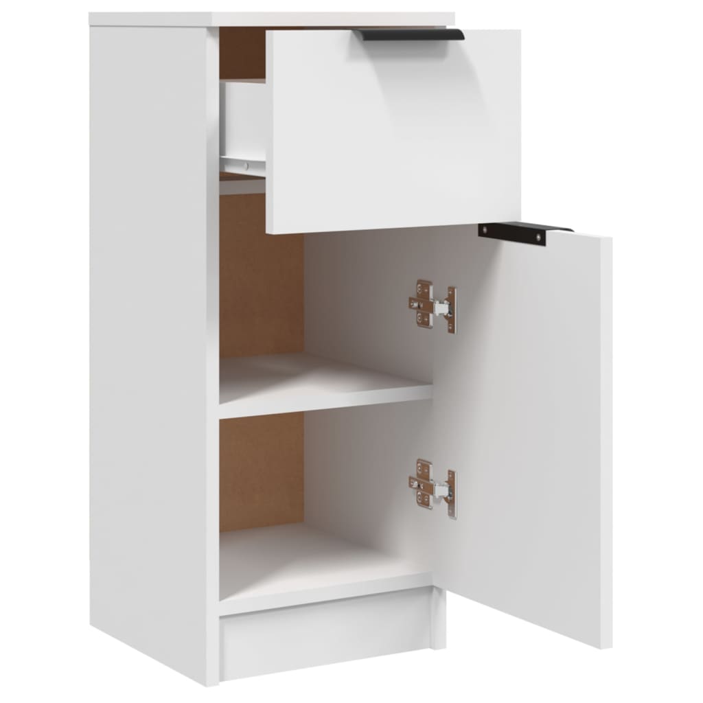 Sideboard, white, 30x30x70 cm, composite wood