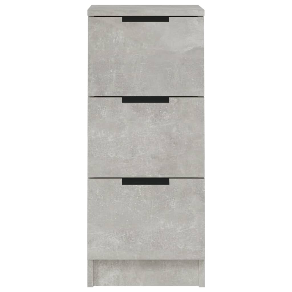 Dulapuri, 2 buc., gri beton, 30x30x70 cm, lemn compozit