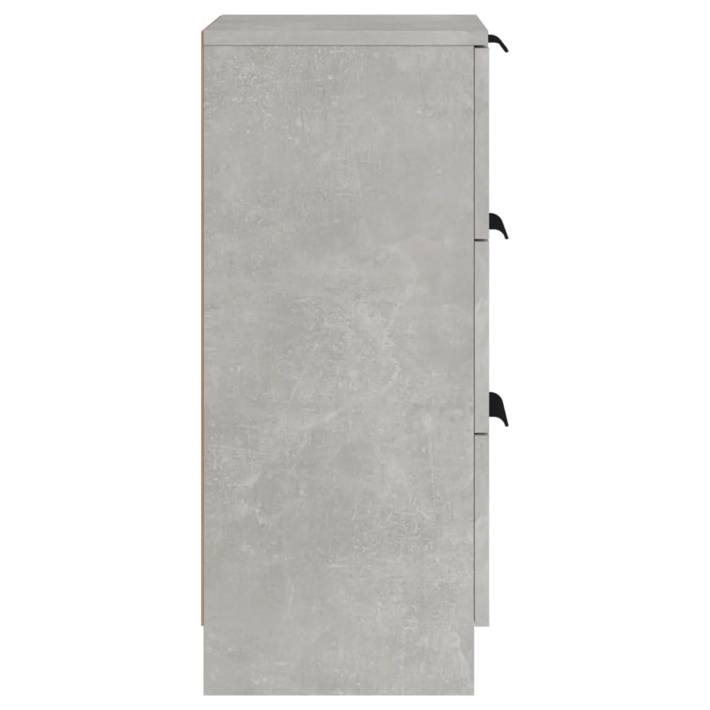 Dulapuri, 2 buc., gri beton, 30x30x70 cm, lemn compozit