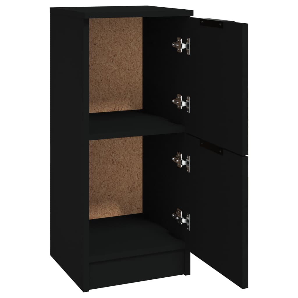 Dulap, negru, 30x30x70 cm, lemn prelucrat