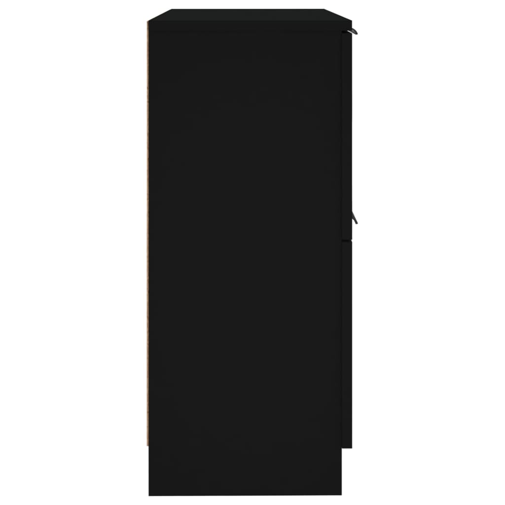 Dulap, negru, 30x30x70 cm, lemn prelucrat