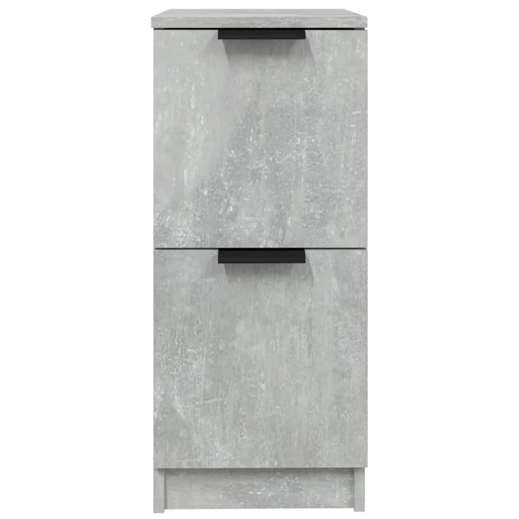 Dulapuri, 2 buc., gri beton, 30x30x70 cm, lemn compozit