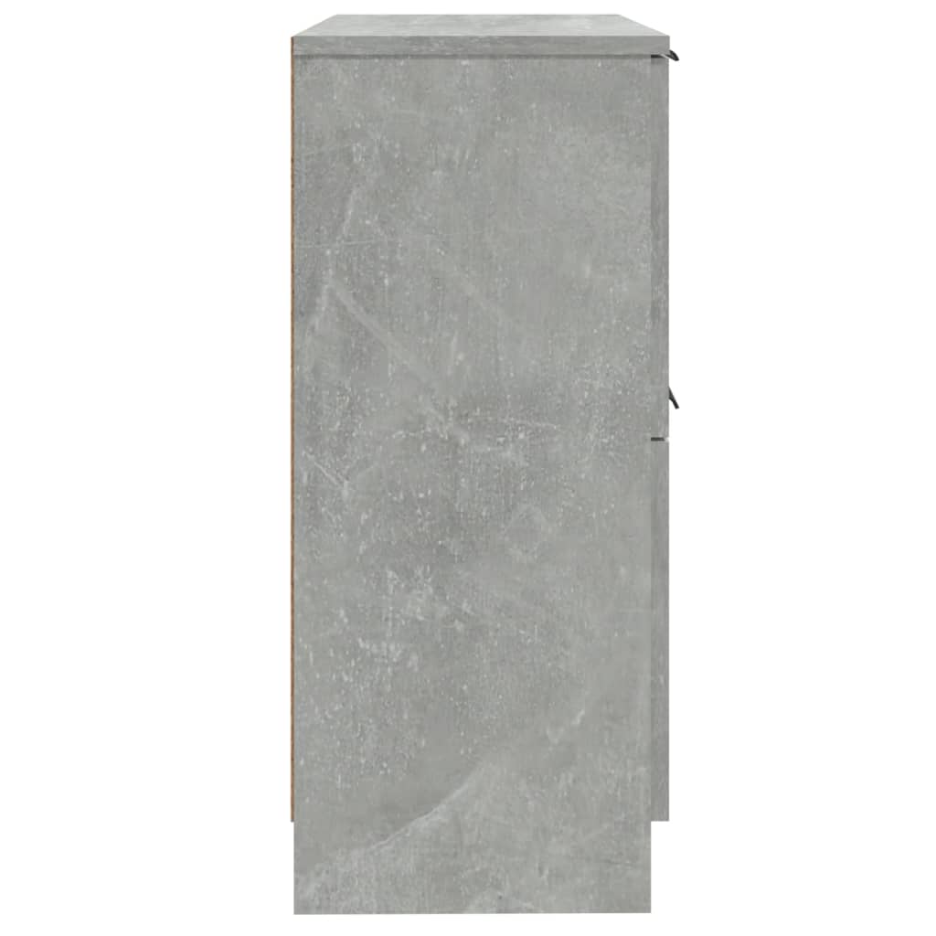Dulapuri, 2 buc., gri beton, 30x30x70 cm, lemn compozit