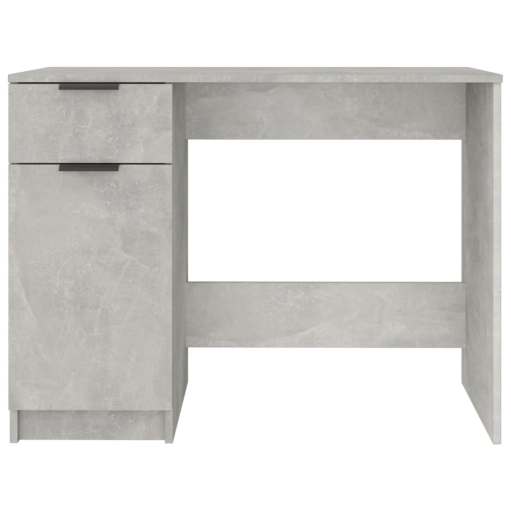 Desk, concrete gray, 100x50x75 cm, processed wood