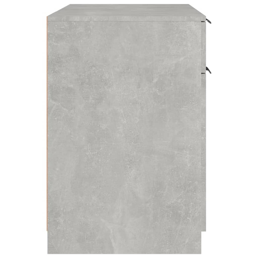 Desk, concrete gray, 100x50x75 cm, processed wood