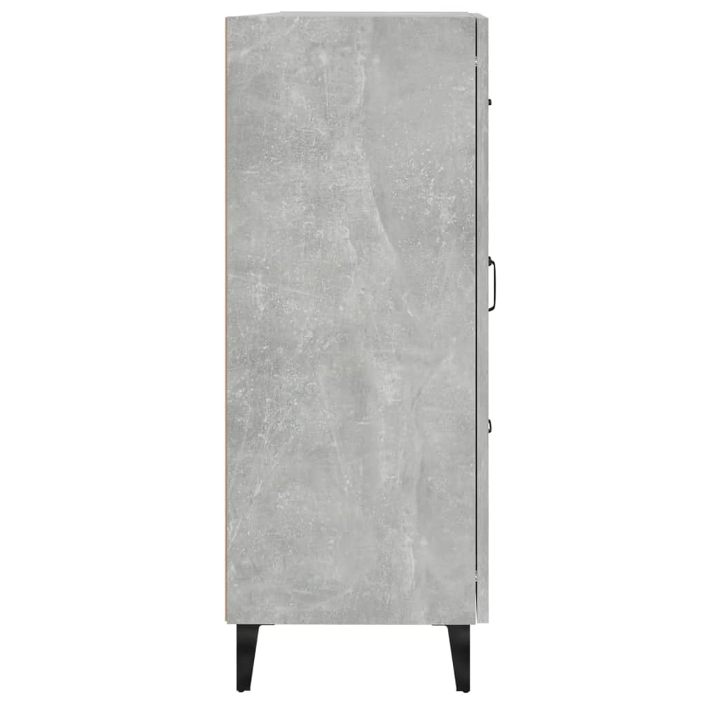 Dulap, gri beton, 69,5x34x90 cm, lemn compozit