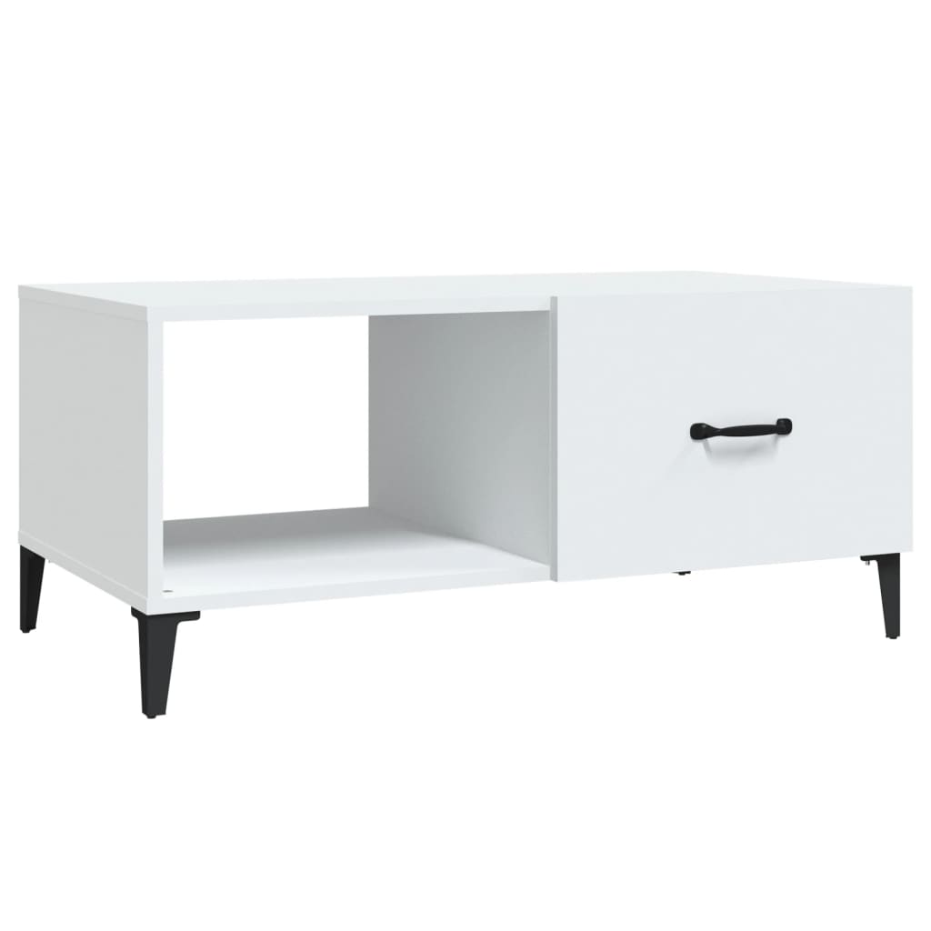 Coffee table, white, 90x50x40 cm, processed wood