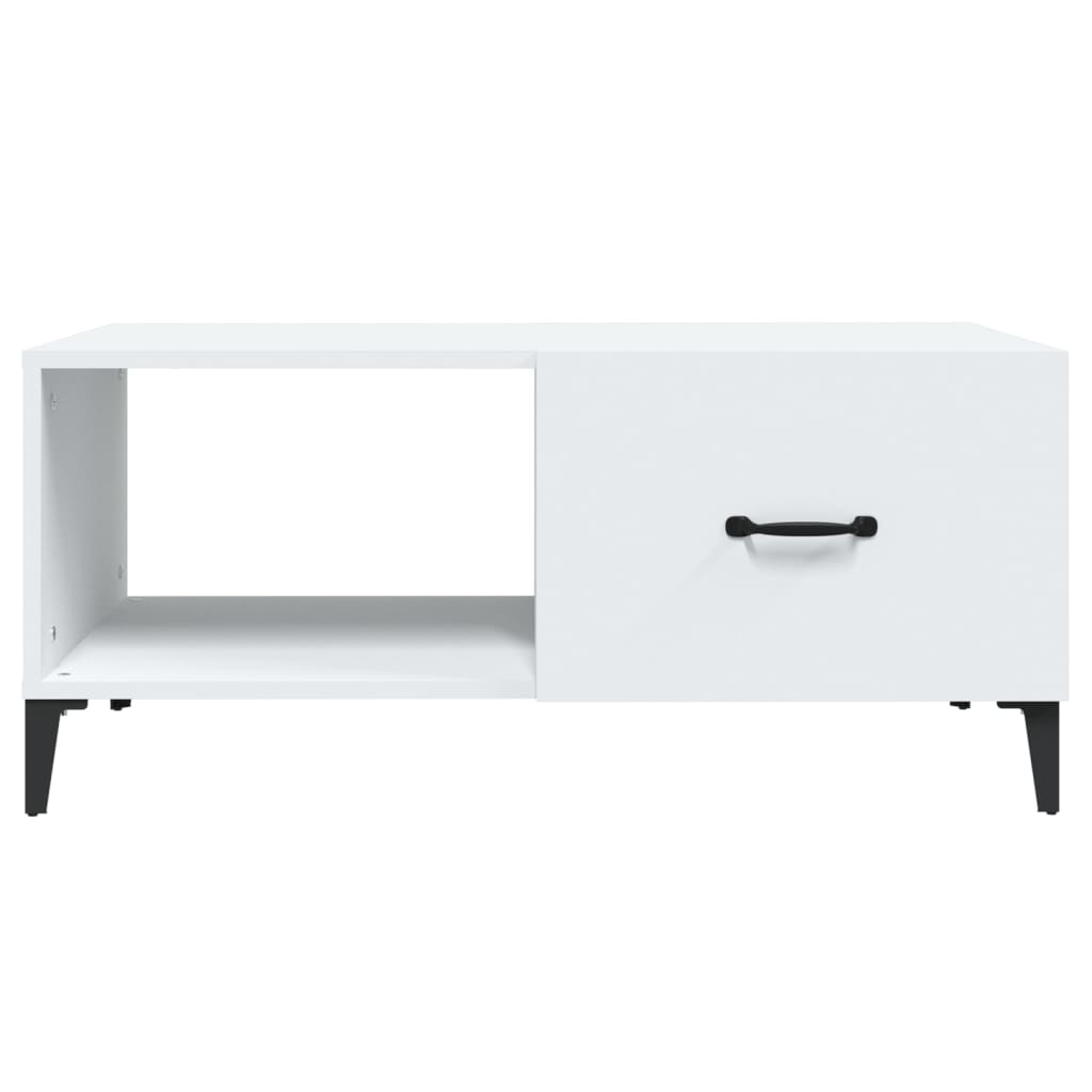 Coffee table, white, 90x50x40 cm, processed wood