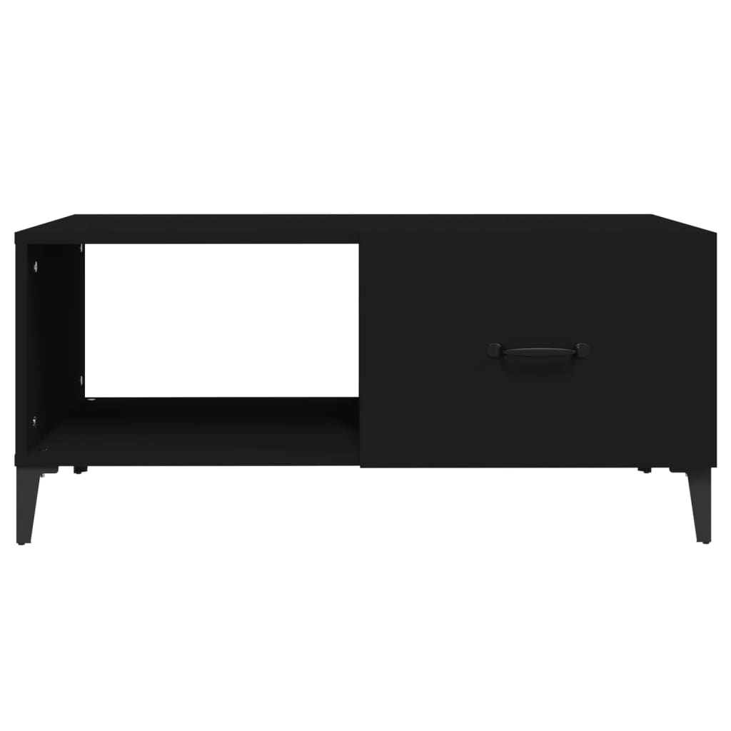 Coffee table, black, 90x50x40 cm, processed wood