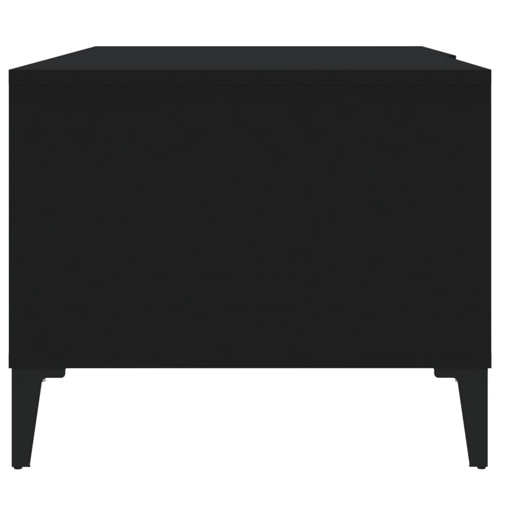 Coffee table, black, 90x50x40 cm, processed wood