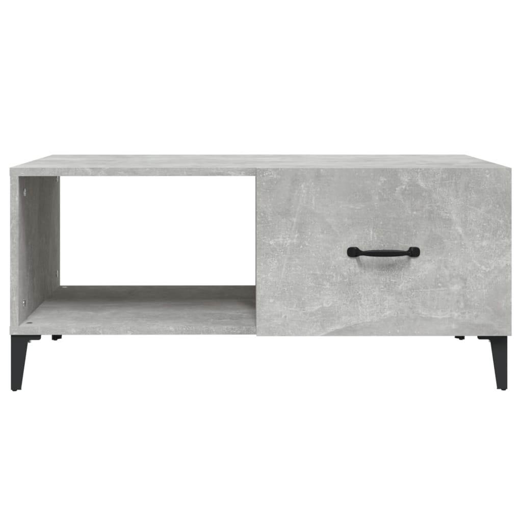 Coffee table, concrete gray, 90x50x40 cm, processed wood