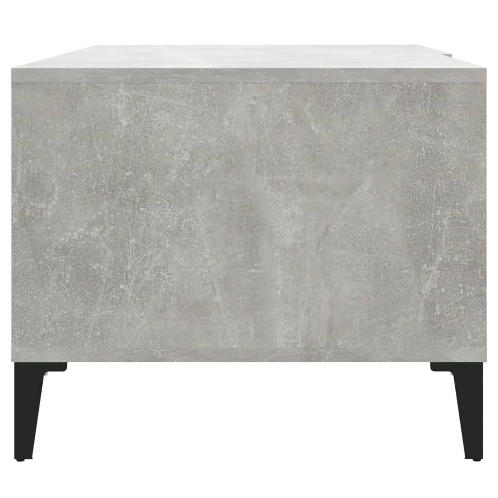 Coffee table, concrete gray, 90x50x40 cm, processed wood