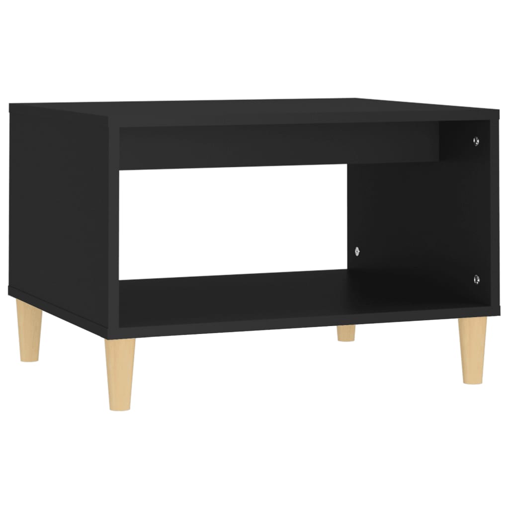 Coffee table, black, 60x50x40 cm, composite wood