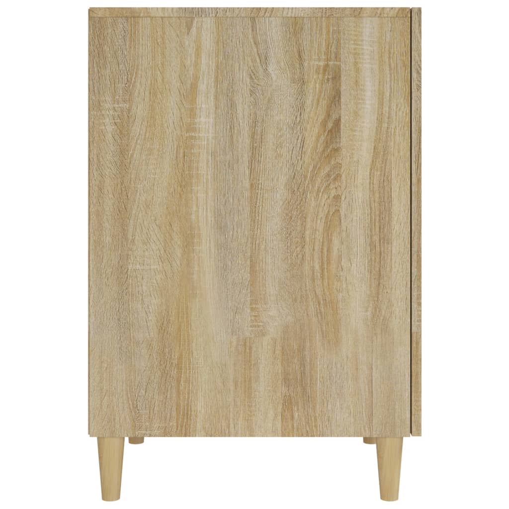 Desk, sonoma oak, 140x50x75 cm, composite wood