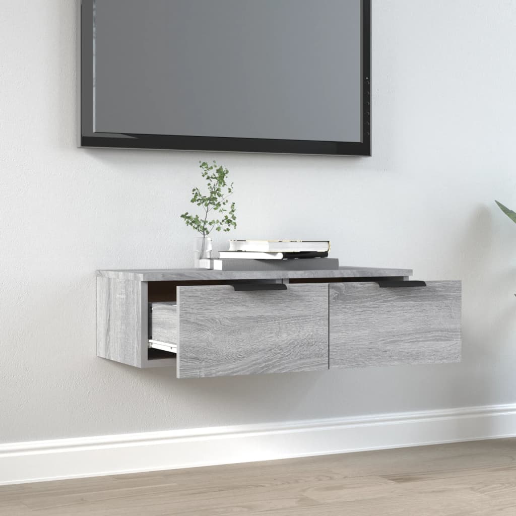 Wall cabinet, sonoma grey, 68x30x20 cm, composite wood