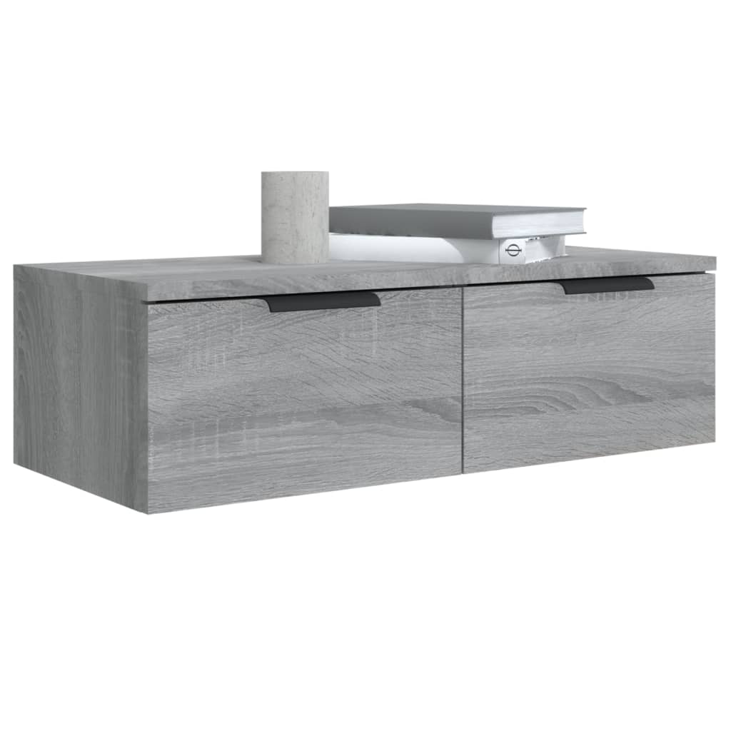 Wall cabinet, sonoma grey, 68x30x20 cm, composite wood
