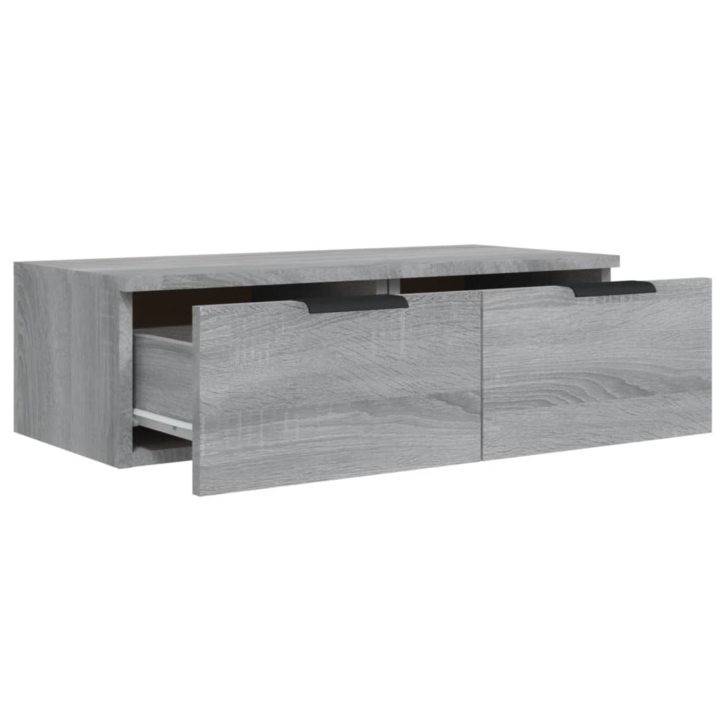Wall cabinet, sonoma grey, 68x30x20 cm, composite wood