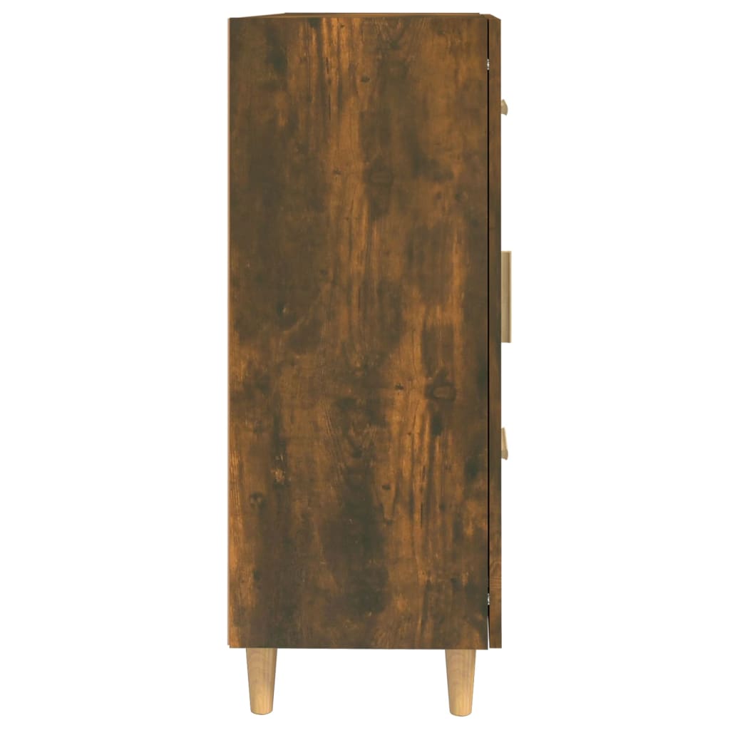 Dulap, stejar fumuriu, 69,5x34x90 cm, lemn compozit