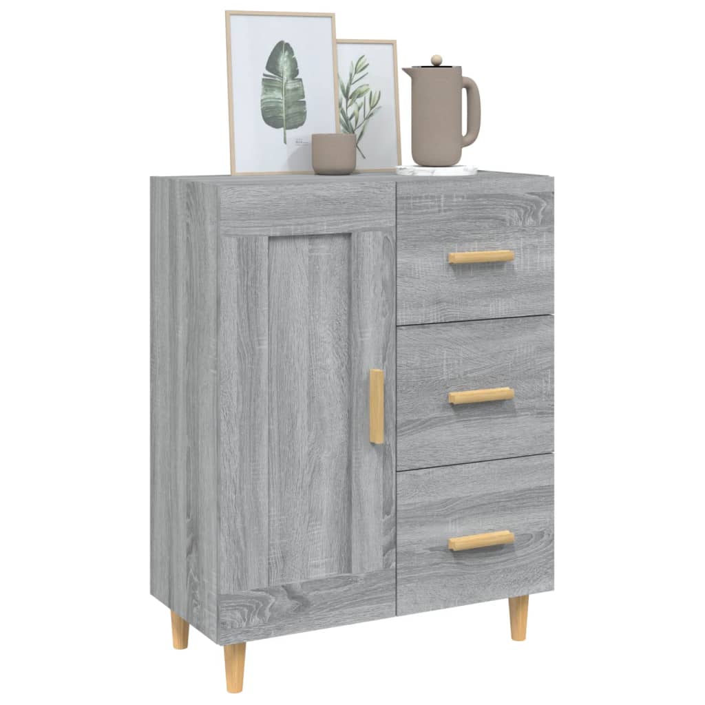 Dulap, gri sonoma, 69,5x34x90 cm, lemn compozit