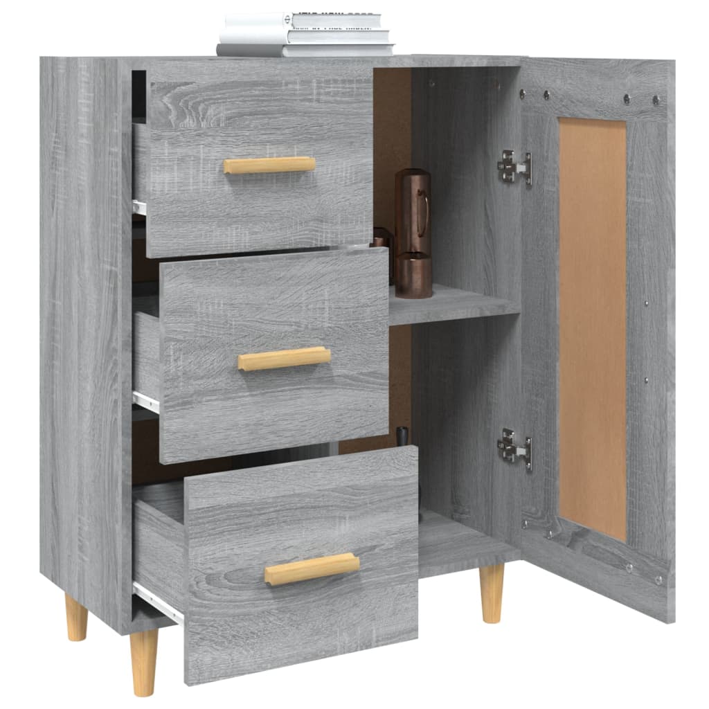 Dulap, gri sonoma, 69,5x34x90 cm, lemn compozit