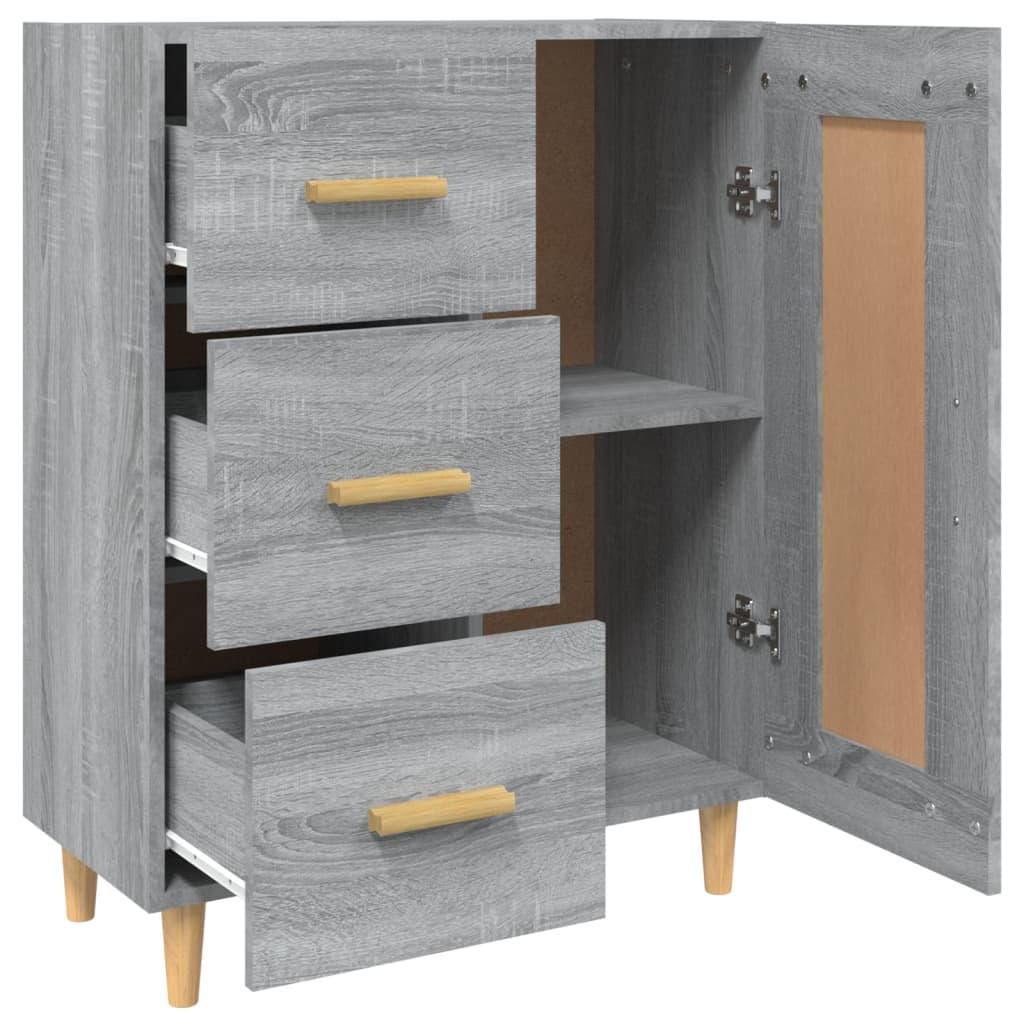 Dulap, gri sonoma, 69,5x34x90 cm, lemn compozit