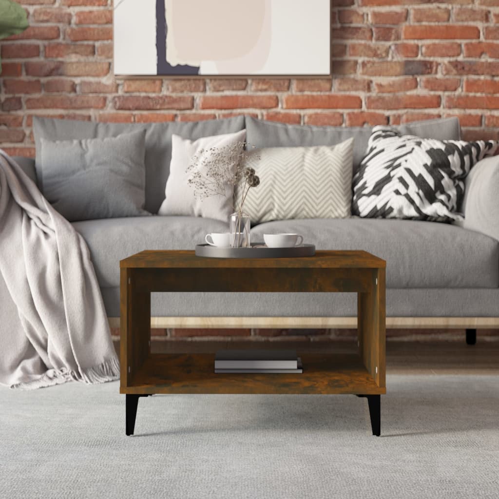 Coffee table, smoky oak, 60x50x40 cm, composite wood