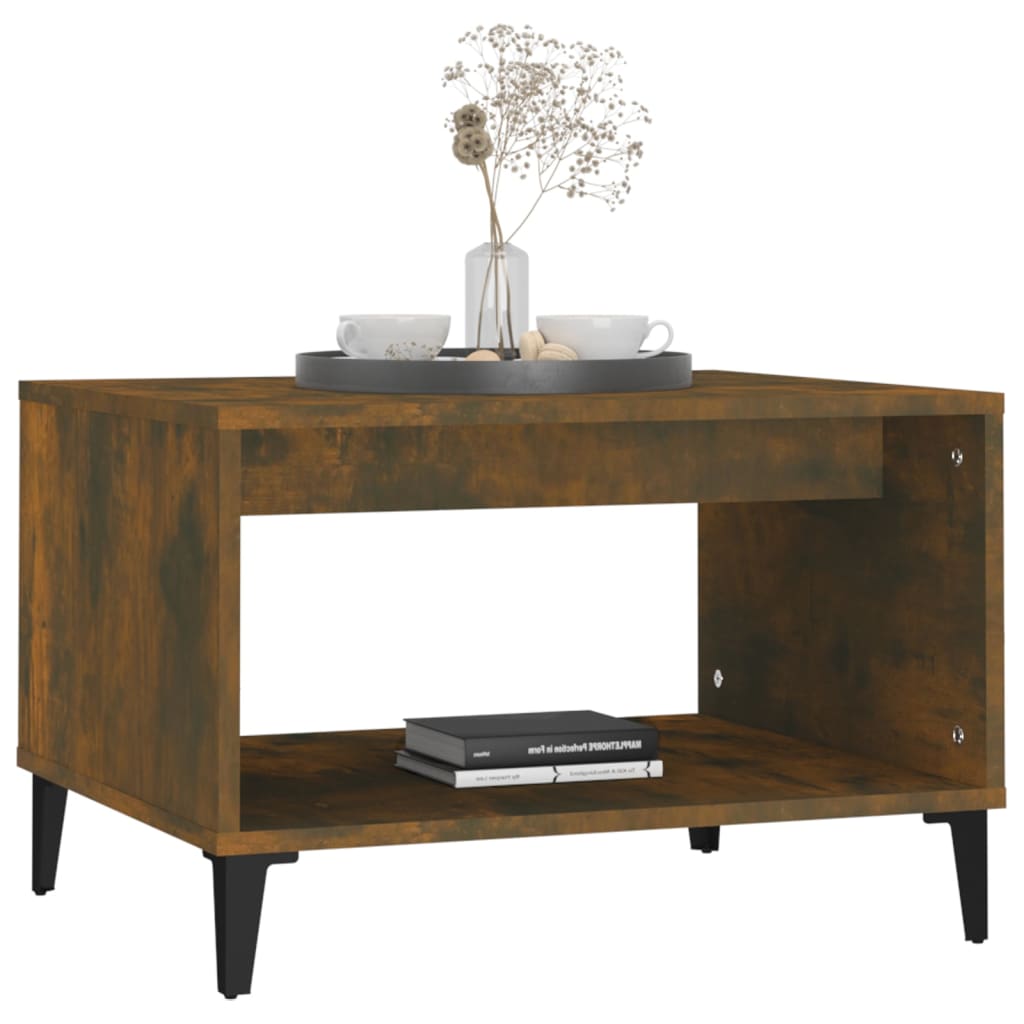 Coffee table, smoky oak, 60x50x40 cm, composite wood
