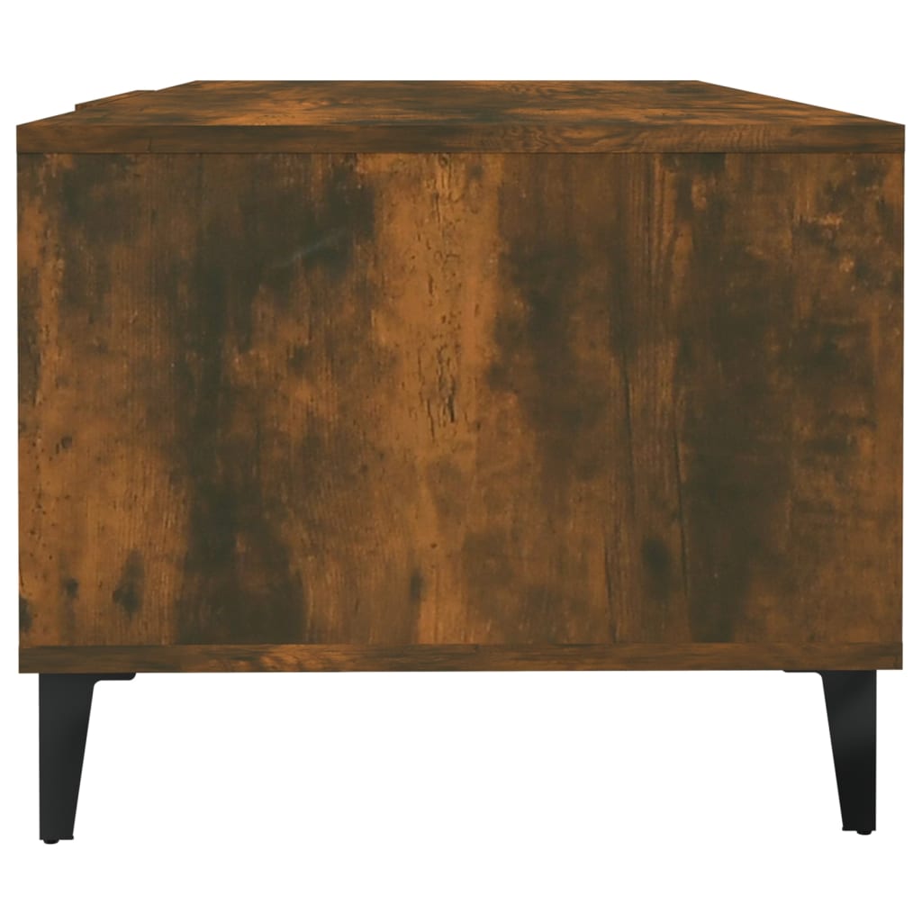 Coffee table, smoky oak, 102x50x40 cm, processed wood