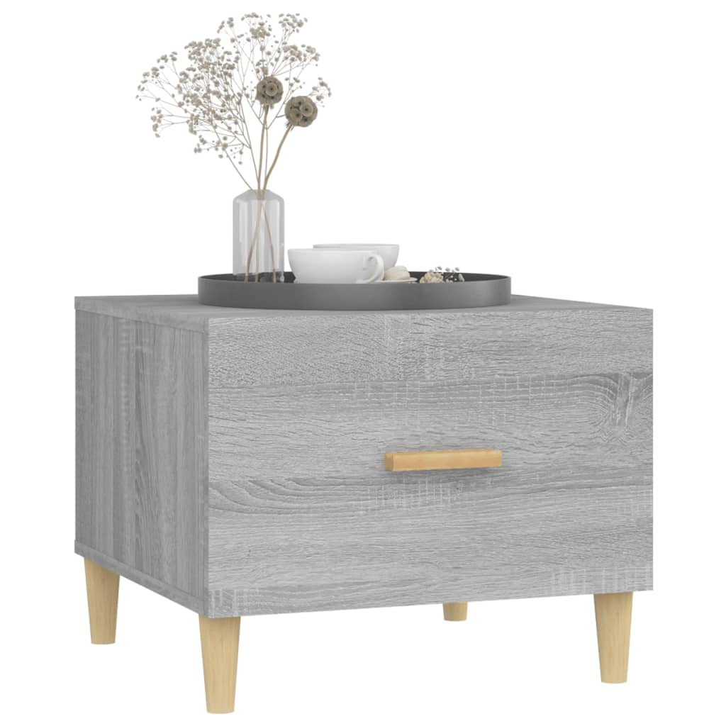 Coffee table, sonoma grey, 50x50x40 cm, composite wood