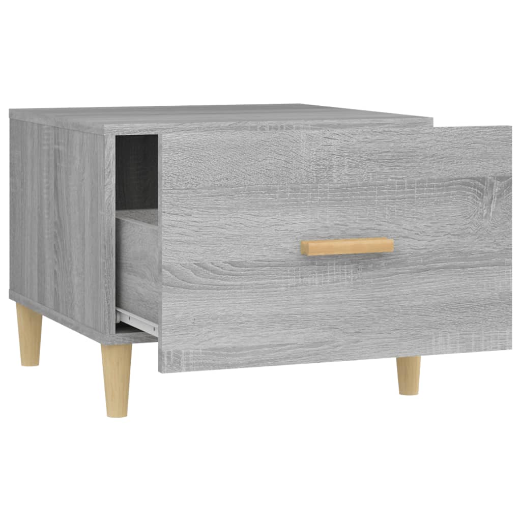 Coffee table, sonoma grey, 50x50x40 cm, composite wood