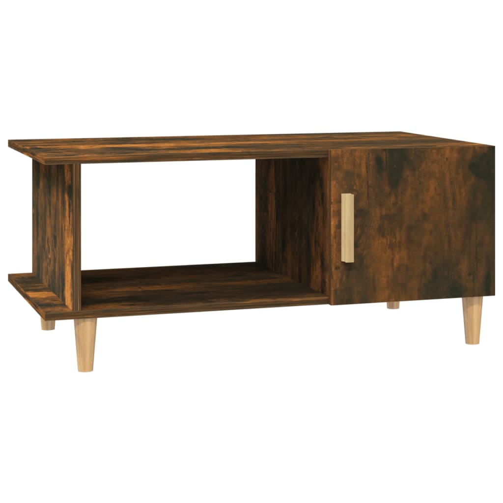 Coffee table, smoky oak, 90x50x40 cm, processed wood