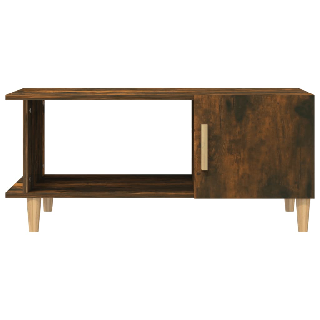 Coffee table, smoky oak, 90x50x40 cm, processed wood