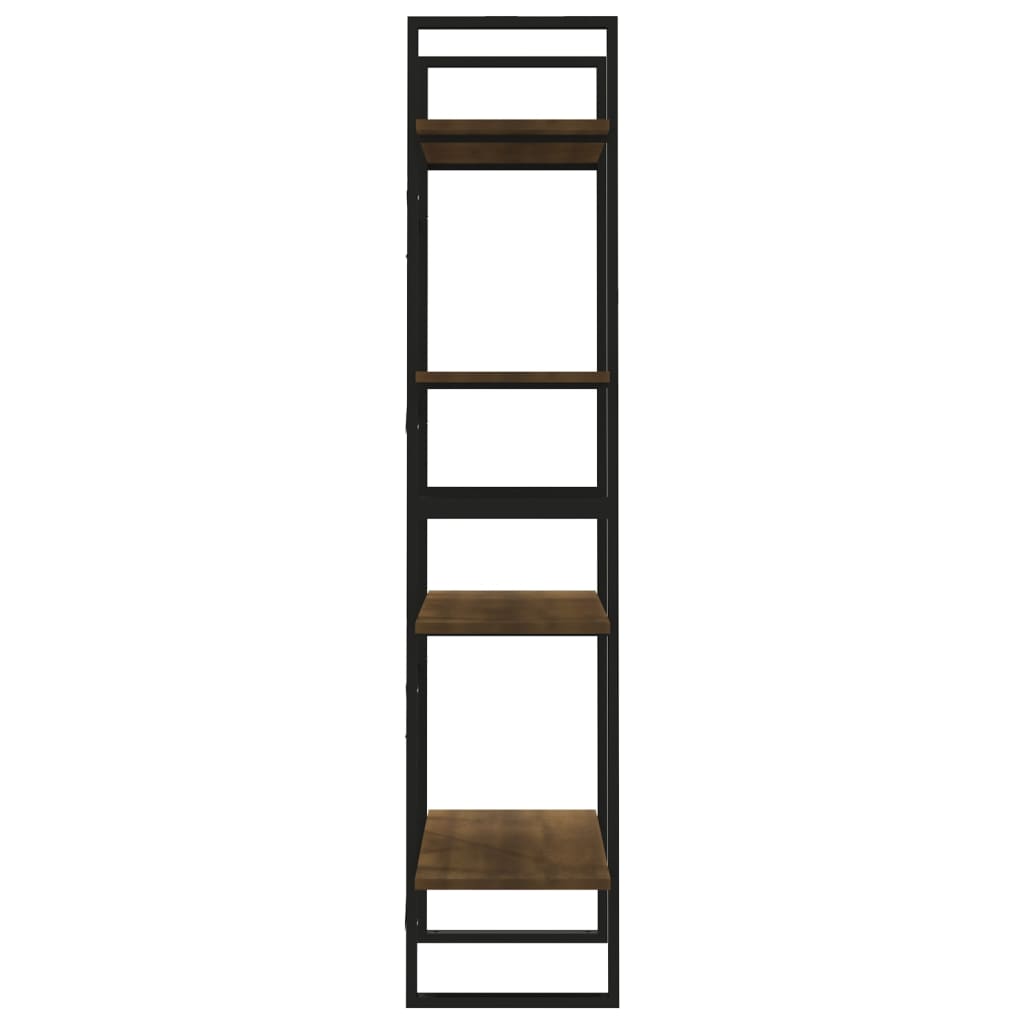 Bibliotecă cu 4 niveluri stejar maro 60x30x140 cm lemn compozit