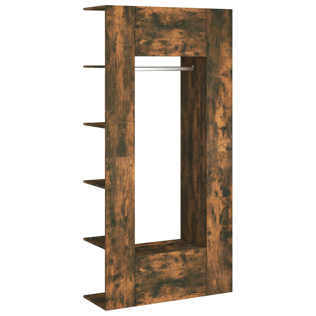 Hallway cabinets, 2 pcs., smoked oak, processed wood