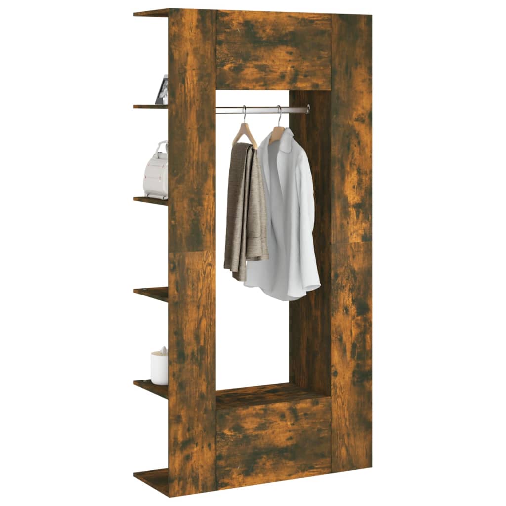 Hallway cabinets, 2 pcs., smoked oak, processed wood