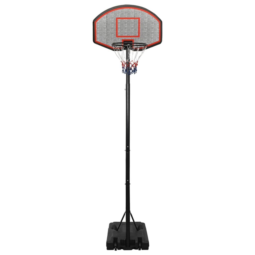 Stand with basketball hoop, black, 282-352 cm, polyethylene