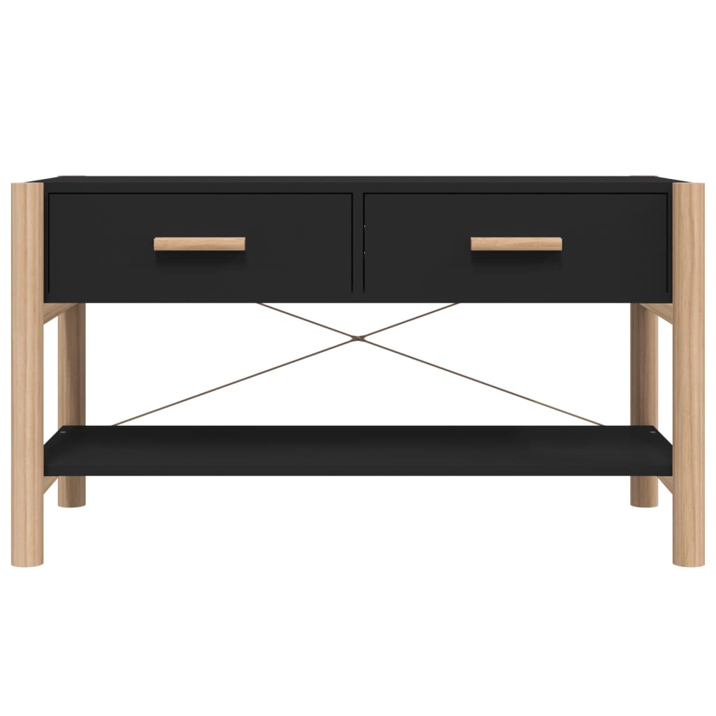 Comodă TV, negru, 82x38x45 cm, lemn prelucrat