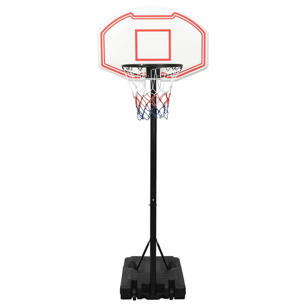 Basketball hoop stand, white, 237-307 cm, polyethylene