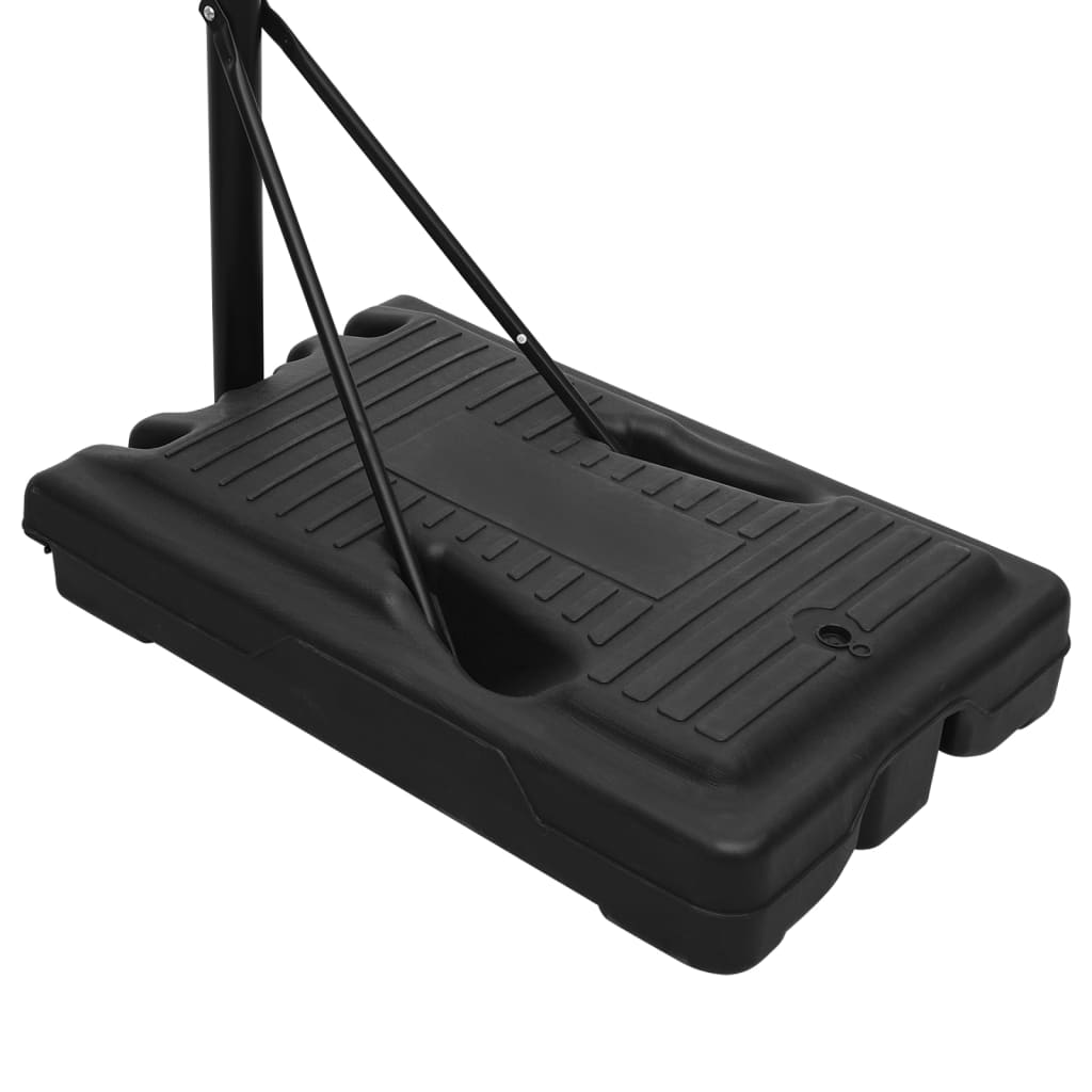 Basketball hoop stand, white, 237-307 cm, polyethylene