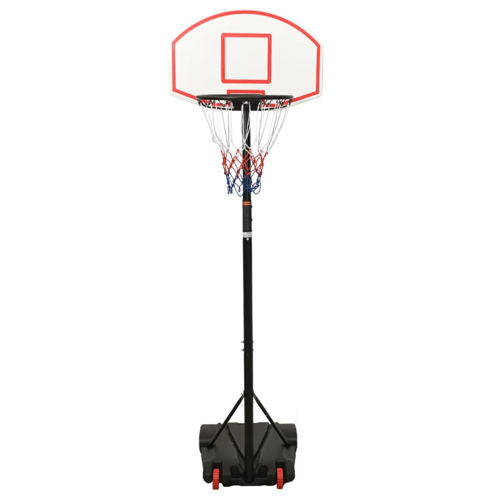 Stand with basketball hoop, white, 216-250 cm, polyethylene
