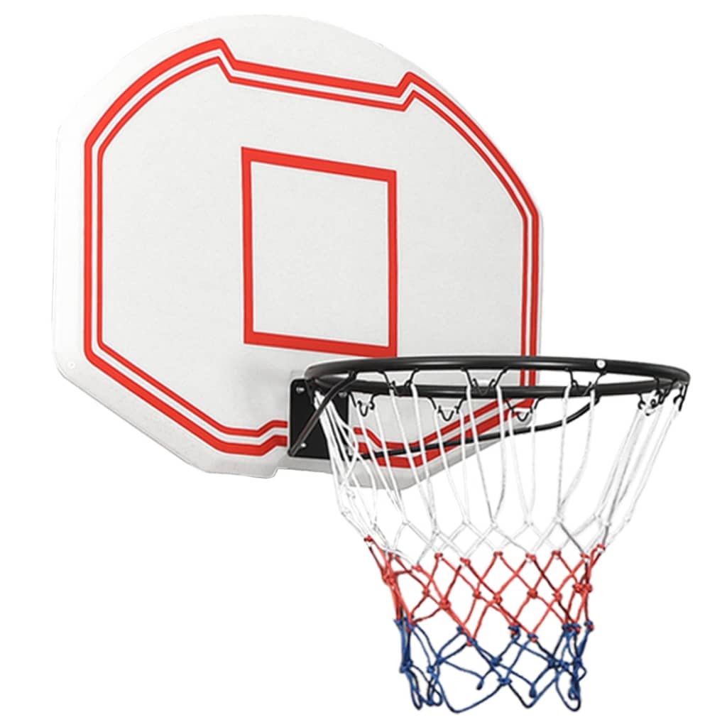 Basketball board, white, 90x60x2 cm, polyethylene