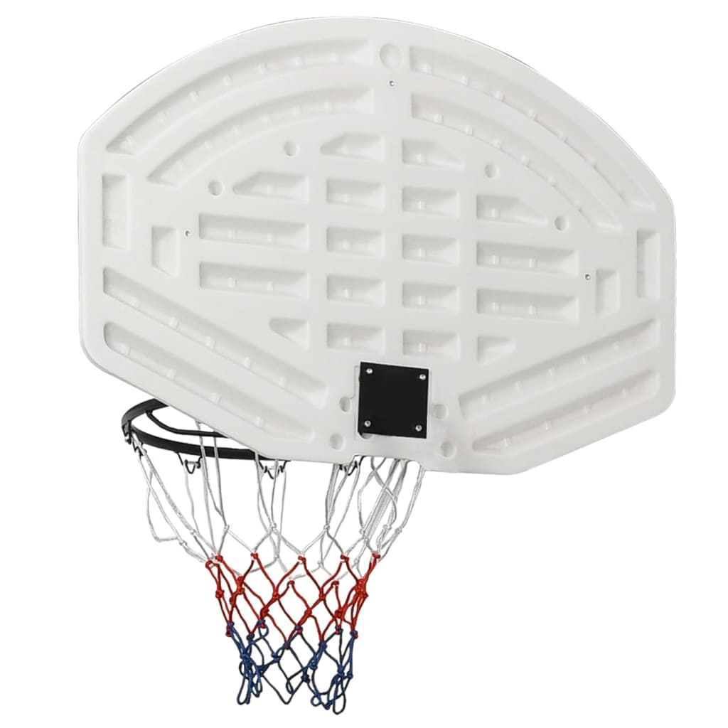 Basketball board, white, 90x60x2 cm, polyethylene