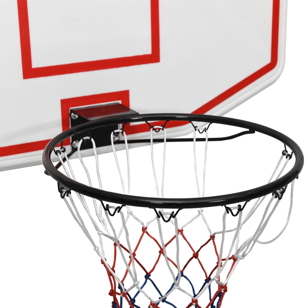Basketball board, white, 71x45x2 cm, polyethylene