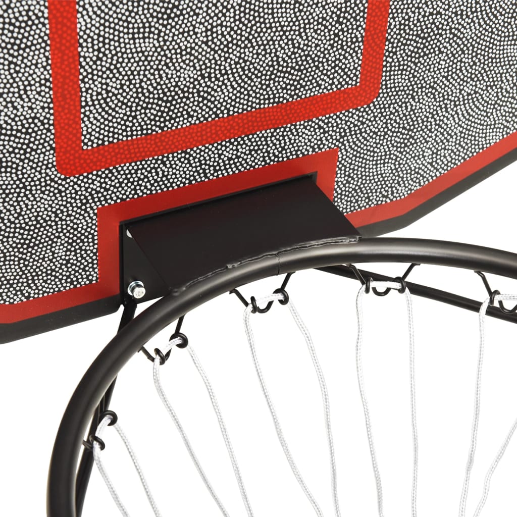 Basketball board, black, 71x45x2 cm, polyethylene