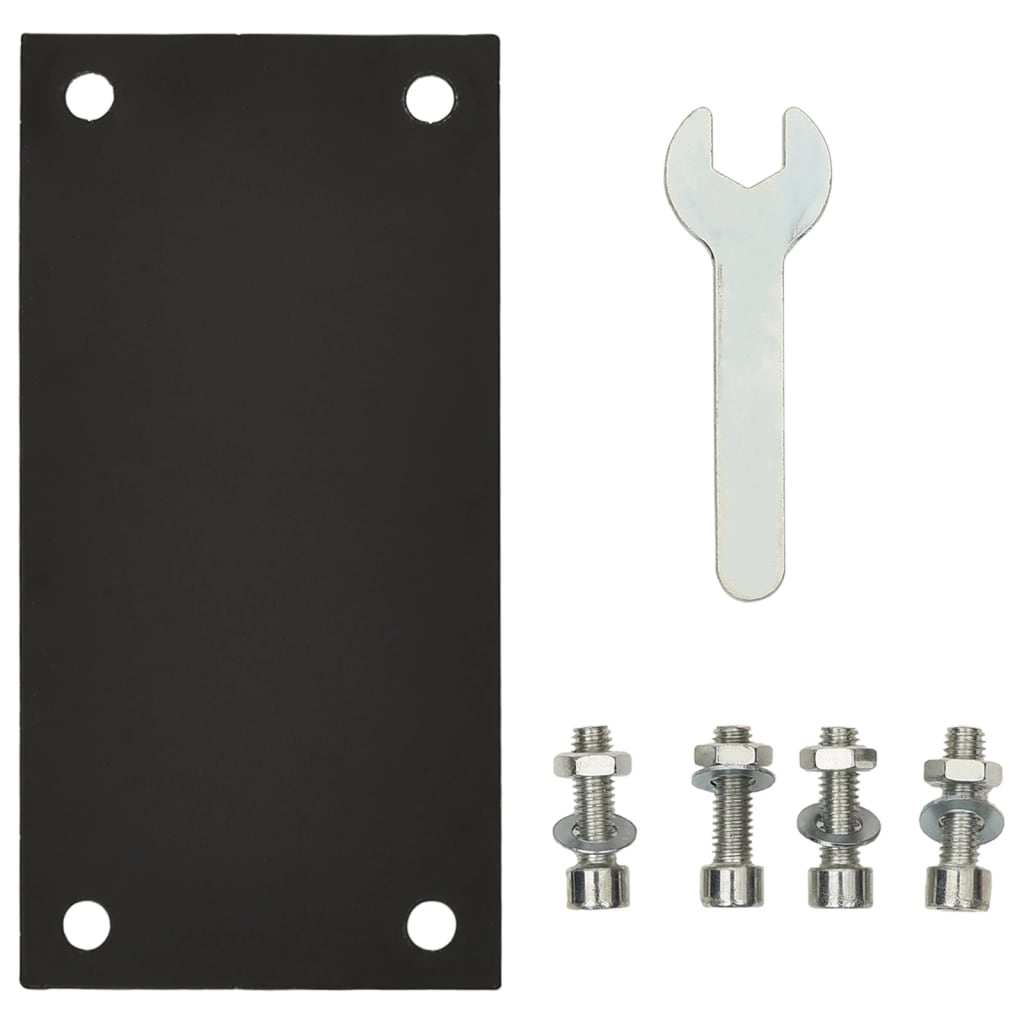 Basketball board, black, 71x45x2 cm, polyethylene